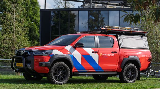Hulpdiensten ter plaatse bij een incident